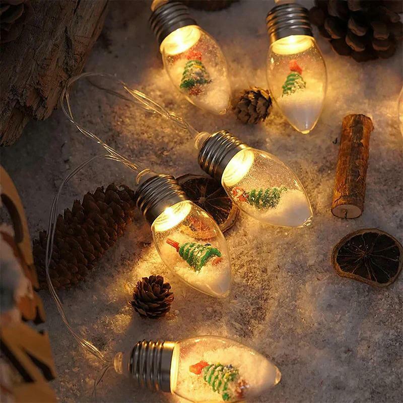 في الهواء الطلق خمر أضواء سلسلة LED ، أضواء عيد الميلاد ، عطلة الديكور ، الطرف ، عطلة ، 10 قطعة