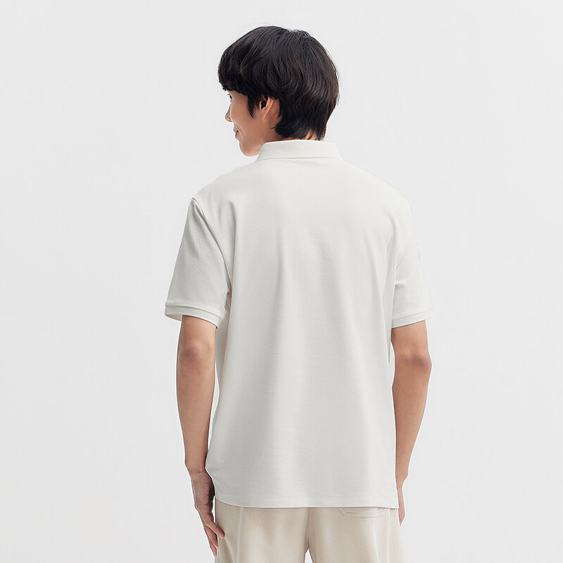 قميص بولو Semir مع تطريز بحروف للرجال ، توب قصير الأكمام ، مضاد للبكتيريا ، عمل ، ركاب ، جديد ، صيف ،