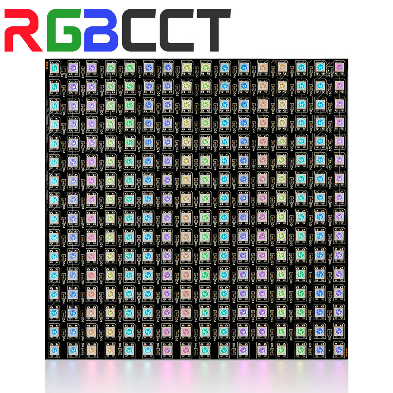 1-10 قطعة WS2812B RGB مرنة 16x16 8x32 256 المصابيح بكسل لوحة مصفوفة شاشة Led وحدة WS2812 IC ايكو فردي عنونة DC5V