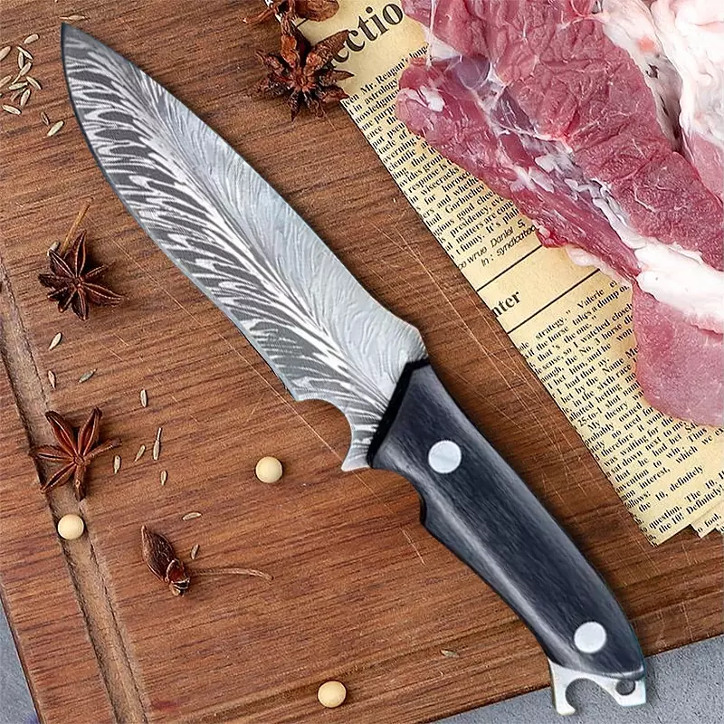 سكاكين شواء منغولية من الفولاذ المقاوم للصدأ ، ساطور لحم المطبخ ، سكين تقطيع الخضار ، سكين الفاكهة المنزلي
