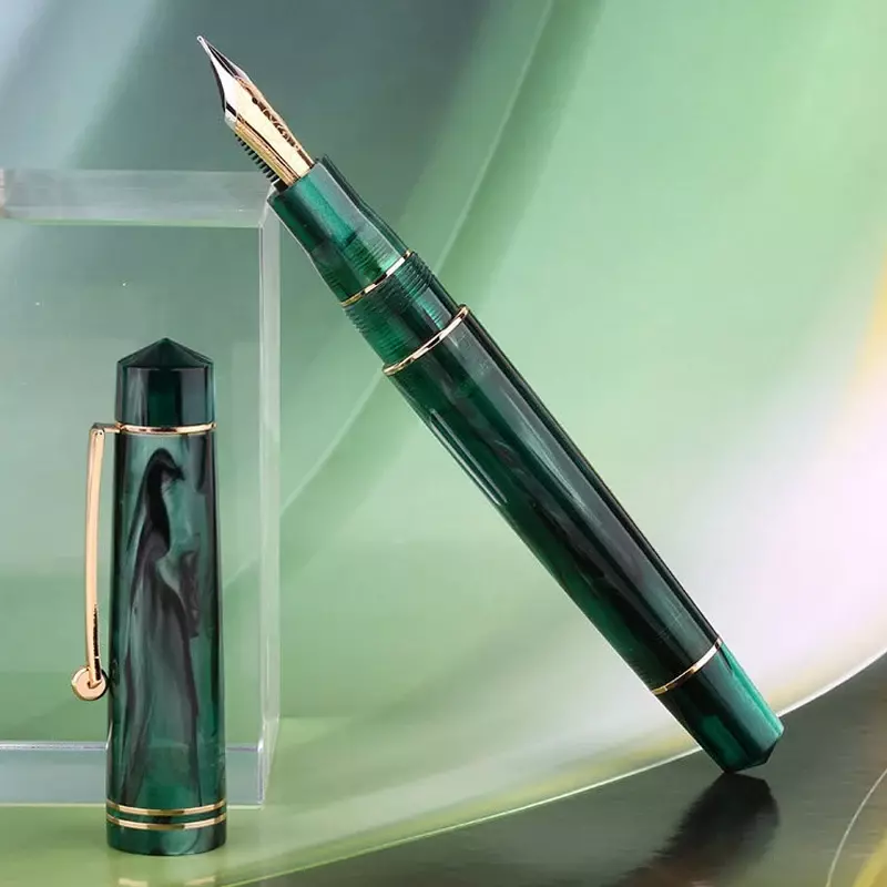 Majohn الراتنج نافورة القلم ، الكتابة أقلام الحبر ، الملونة الذهبي كليب ، F بنك الاستثمار القومي ، مكتب الأعمال القرطاسية المدرسية هدية ، m800 ، 0.5 مللي متر