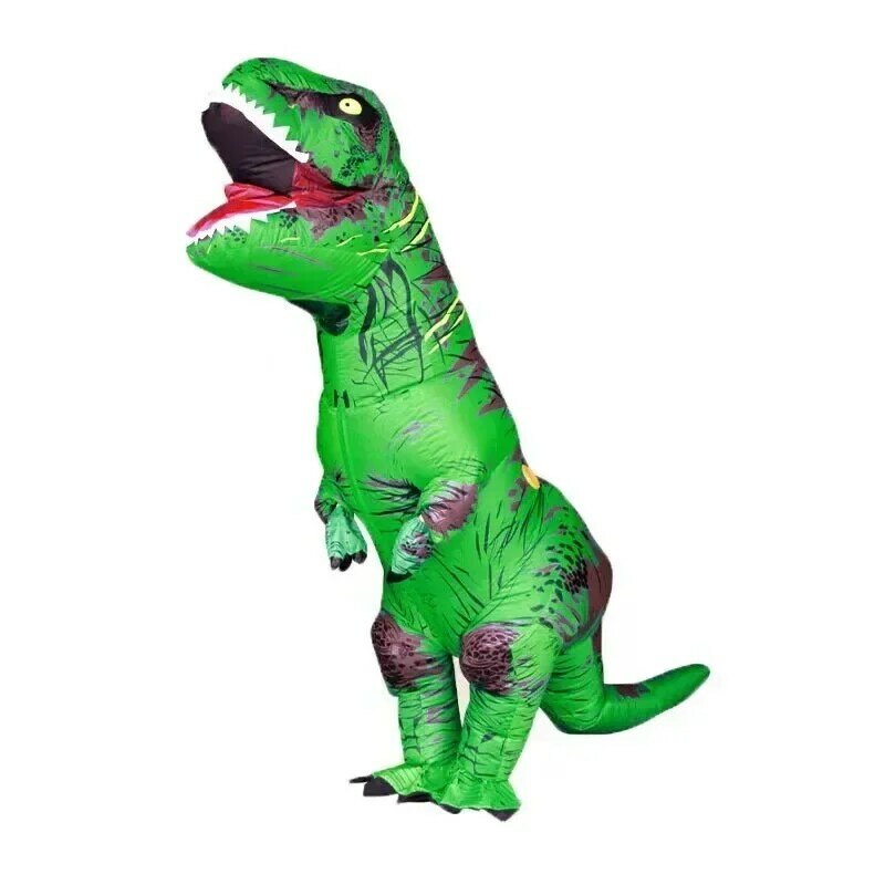 Tyrannosaurus ريكس نفخ زي للكبار والأطفال ، زي أنيمي ، حفلة هالوين ، متعة ديناصور الكرتون زي