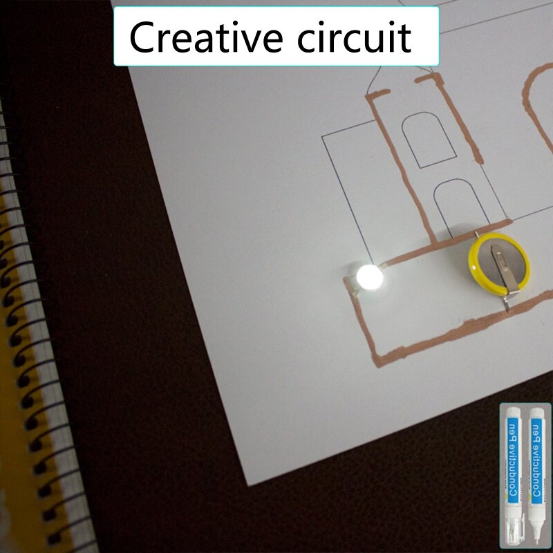 قلم حبر موصل محمول مثالية DIY بها بنفسك الدوائر مما يجعل دائرة إصلاح الفيزياء فئة وسائل تعليمية للمدرسة المنزلية