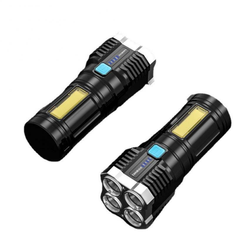 مصباح USB محمول قابل لإعادة الشحن LED ، فانوس مع باور بنك ، ضوء جانبي قوي ، كوب أساسي ، منزل ، خارجي ، 2 مصباح يدوي