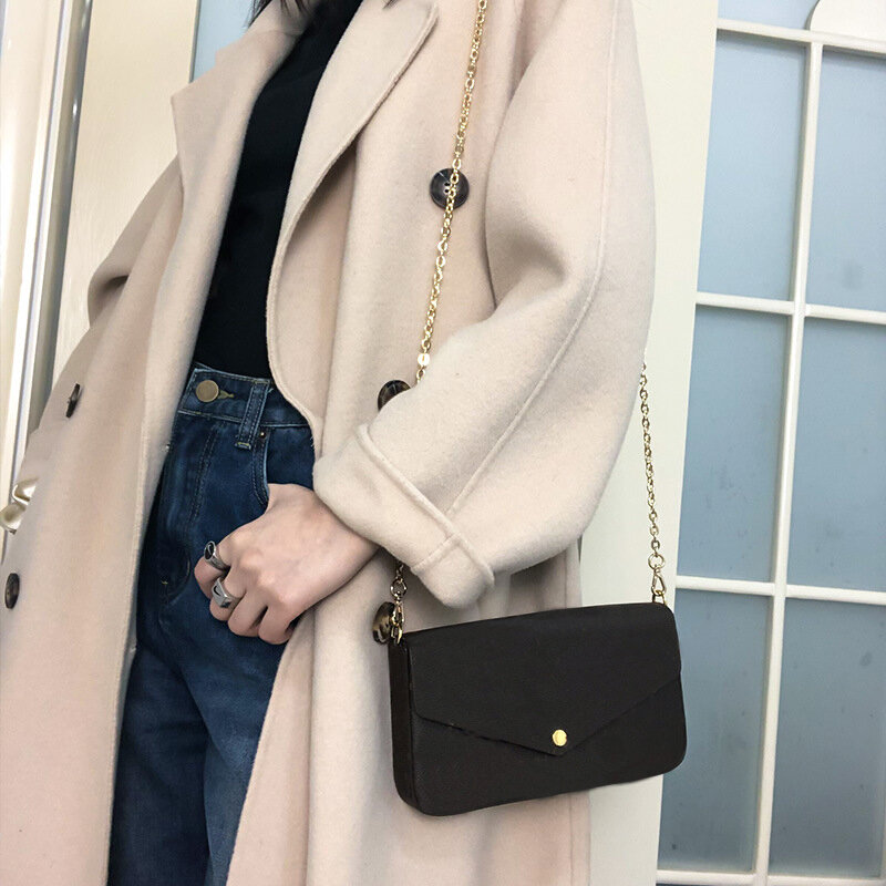 حقيبة معدنية سلسلة المرأة الكتف Crossboday حقيبة حزام حقيبة يد مقبض استبدال محفظة سلسلة حقيبة ملحقات السلسلة