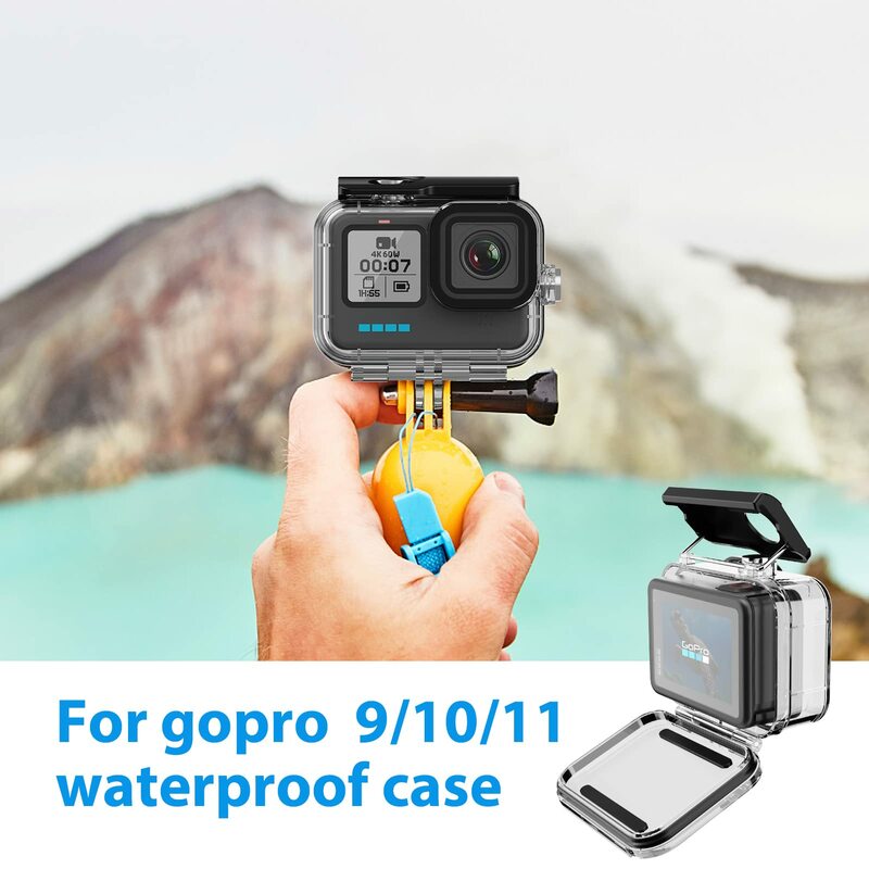 ل GoPro بطل 11 10 9 أسود مقاوم للماء 60 متر الإسكان الغوص واقية ل الذهاب برو 9 10 GoPro9 غطاء تحت الماء اكسسوارات