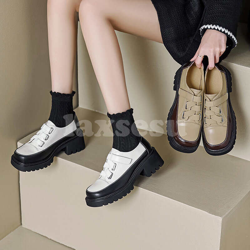 أحذية غير رسمية برباط مطاطي علوي للنساء ، أحذية ترفيهية للسيدات ، أحذية بدون كعب متعددة الاستخدامات بسيطة ، نمط جديد ، الربيع ، الخريف