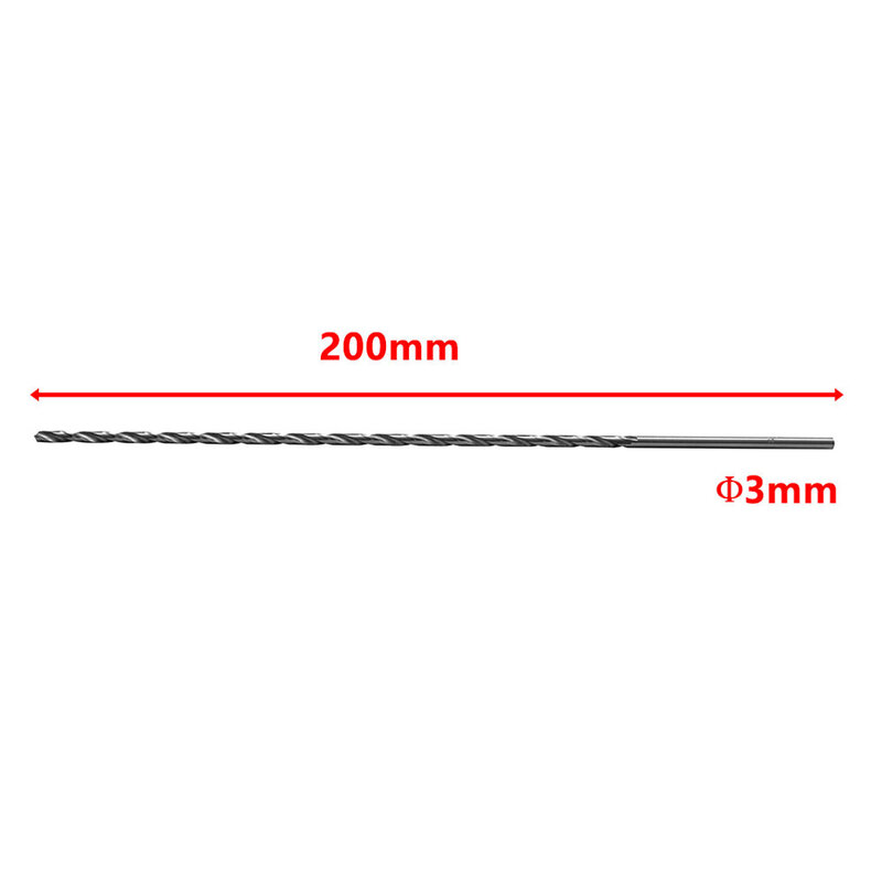 200 مللي متر اضافية طويلة تويست لقمة ثقب الفولاذ عالية السرعة HSS لقمة ثقب نصل منشار قاطع مجوف للخشب الصلب سبيكة معدنية الحفر 2-10 مللي متر