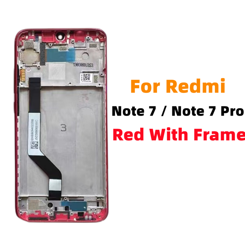 6.3 "الأصلي ل شاومي Redmi نوت 7 LCD عرض تعمل باللمس استبدال الشاشة ل Redmi نوت 7 برو LCD M1901F7H M1901F7G العرض