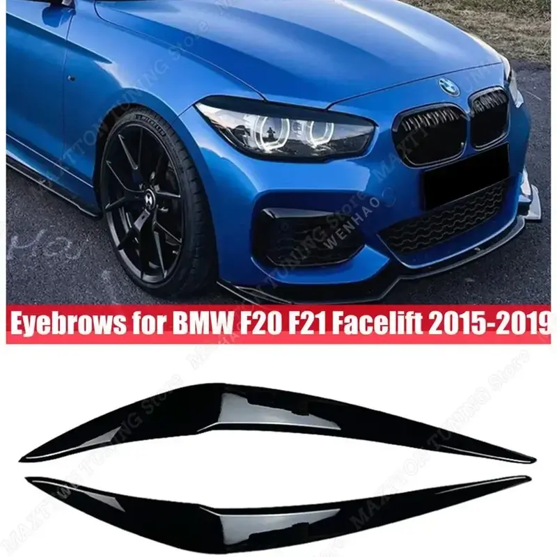 ل BMW F20 F21 1 سلسلة 116i 118i 120i 125i M135i M140i 2015-2019 سيارة الحاجب الجفن مصباح ضوء الحاجبين العلوي اكسسوارات