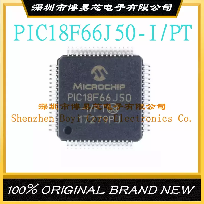 PIC18F66J50-I/PT حزمة TQFP-64 جديد الأصلي حقيقية متحكم IC رقاقة (MCU/MPU/SOC)