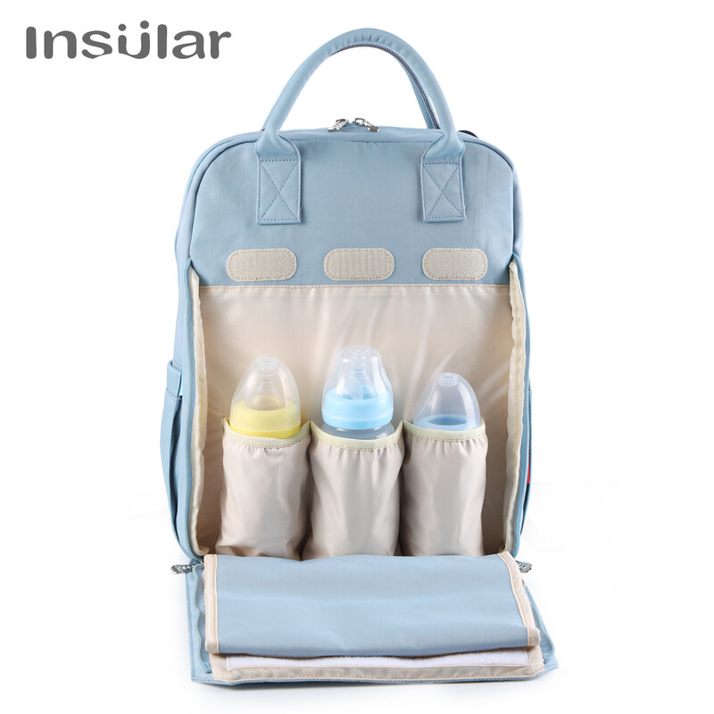 حقيبة حفاضات USB مضادة للماء للأمهات ، حقيبة رعاية الطفل ، حقيبة ظهر للأمهات ذات سعة كبيرة ، حقيبة رطبة للأمهات ، حقيبة حفاضات للحوامل