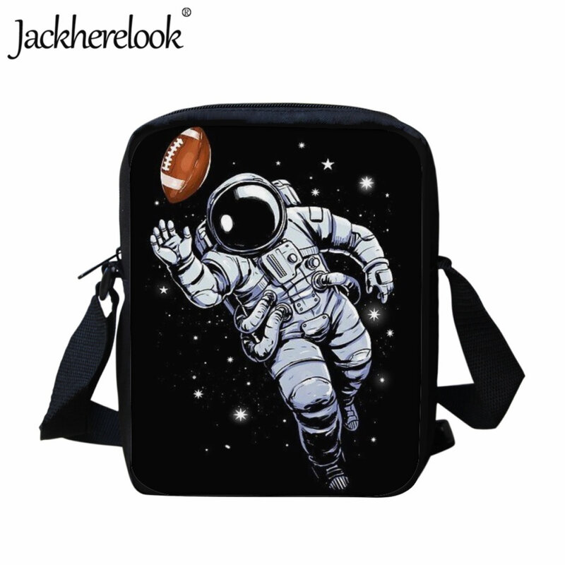 Jackherelook موضة جديدة رائد فضاء رائد الفضاء حقيبة الكتف للأطفال عادية عملية السفر رسول حقيبة الطفل الأولاد حقيبة الغداء