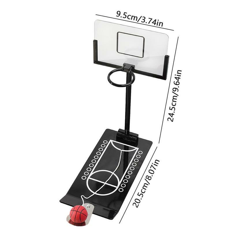 لعبة كرة سلة صغيرة كرة سلة لعبة طاولة داخلية تصميم قابل للطي مع اتصال حبل وعملية التراص للبالغين والأطفال
