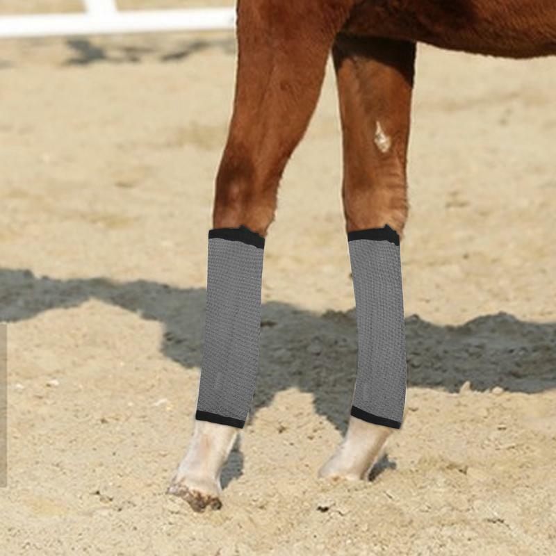 أحذية ذبابة جيدة التهوية للخيول ، أحذية ذبابة قابلة لإعادة الاستخدام ، شبكة لتهدئة الراحة ، تعب الساق يقلل من الدوس ، 4 * *
