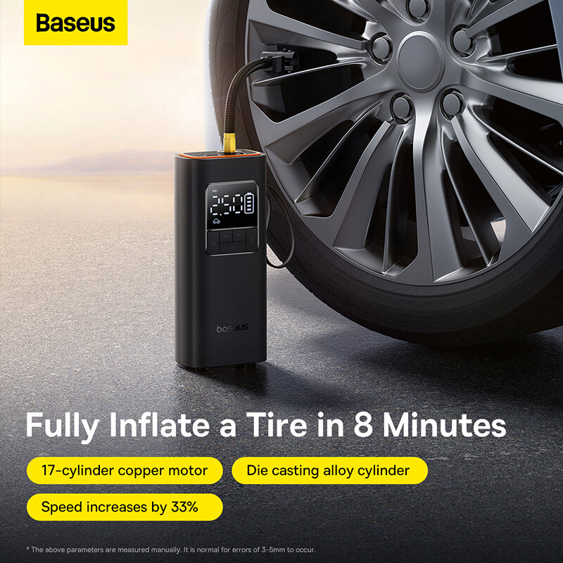Baseus سيارة الإطارات اللاسلكية مضخة الهواء نافخة Poratble قابلة للشحن ضاغط الهواء لسيارة دراجة نارية دراجة كهربائية مضخة الهواء