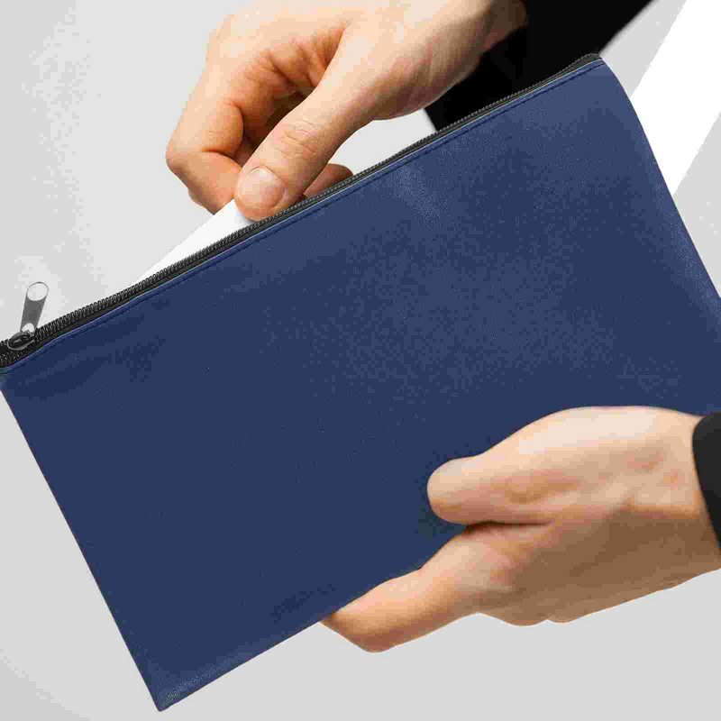 حقيبة بوليمر لتخزين الودائع النقدية ، محافظ زرقاء قابلة لإعادة الاستخدام معبأة ، حامل أموال لوضع الميزانية ، 2 *