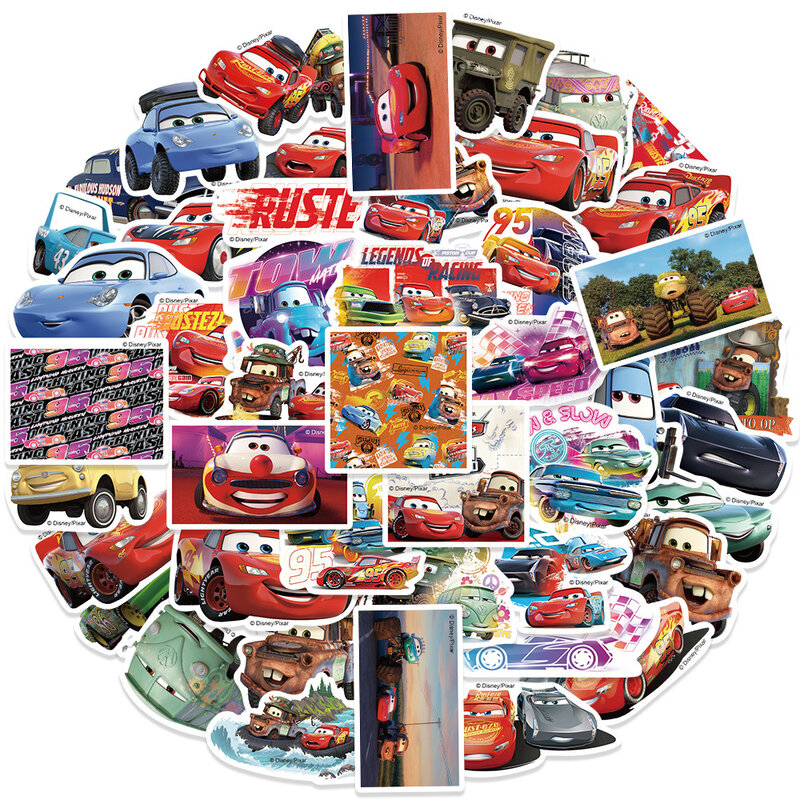 ديزني-حزمة ملصقات سيارات كرتونية للأطفال ، السيارات ، لايتنغ مكوين ، فيلم ، أنيمي ، صائق ، جيتار ، لاب توب ، لطيف ، كاواي ، لعبة ، فتاة ، 50 *
