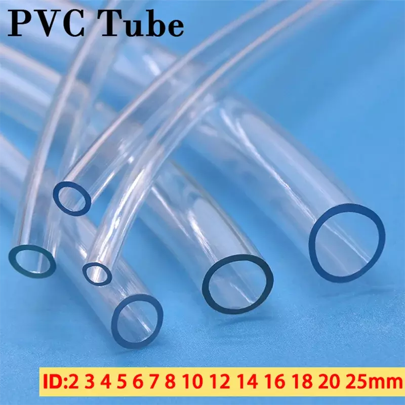 1M/3M شفافة PVC خراطيم البلاستيك عالية الجودة المياه مضخة أنبوب 2 3 4 5 6 8 10 12 14 16 18 20 25 مللي متر القطر الداخلي