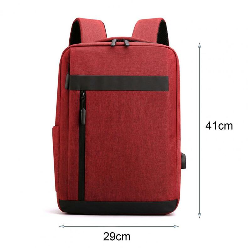 حقيبة ظهر متعددة الطبقات متعددة الوظائف ، أحزمة كتف قابلة للتعديل ، منفذ شحن USB ، حقيبة ظهر غير رسمية للخارج