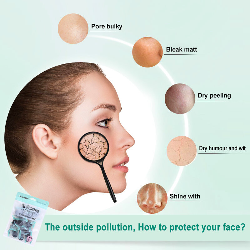 أقنعة تبييض الوجه بمكونات طبيعية ، استخدام مريح ، تعزيز البشرة الصحية المضادة للأكسدة ، تجديد البشرة ، كيس التألق