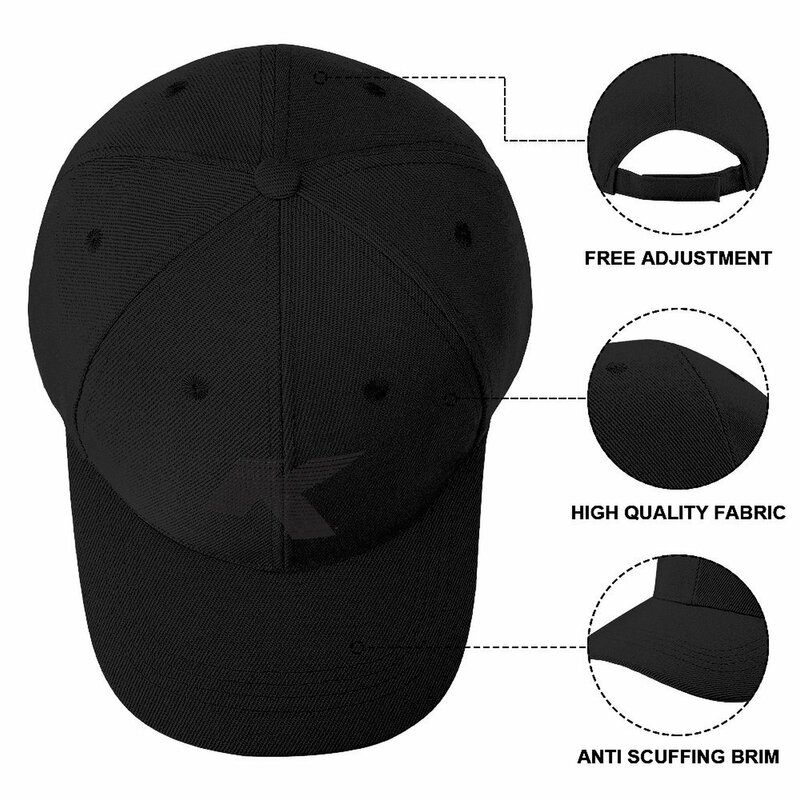 Zildjian-K شعار أسود حبر قبعة بيسبول ، قبعة مضحك ، قبعة الجولف المألوف للنساء والأطفال ، صبي