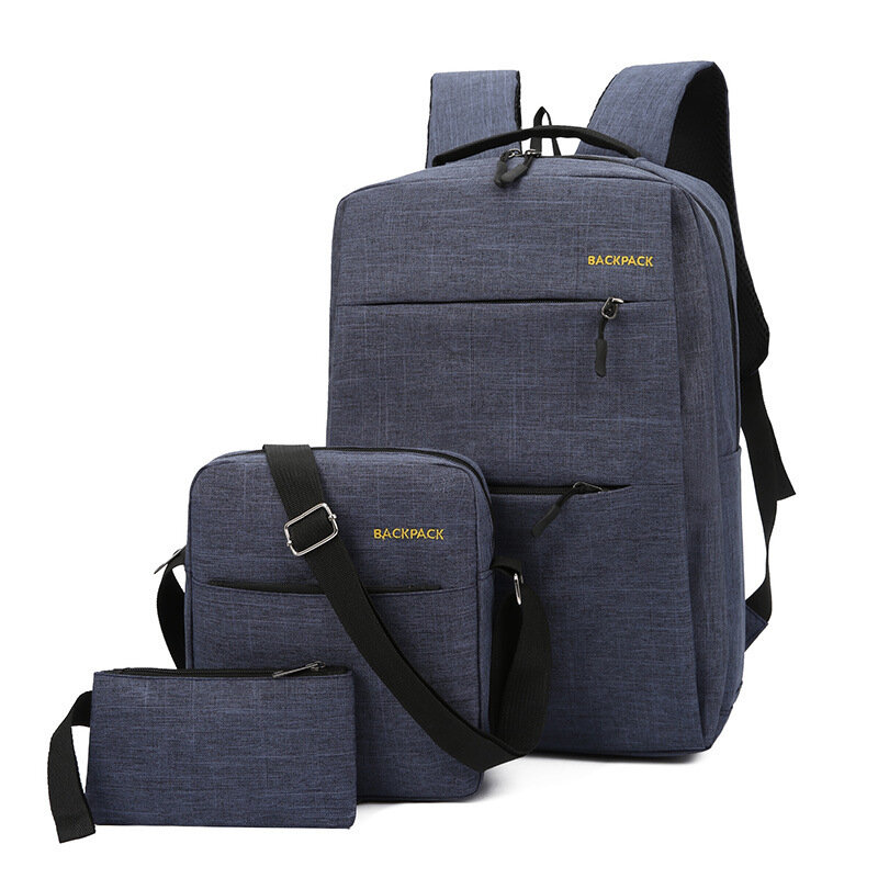 تصميم جديد 3 في 1 حقيبة ظهر مع حقيبة كتف واحدة للرجال والنساء حقيبة ظهر مدرسية عالية الجودة