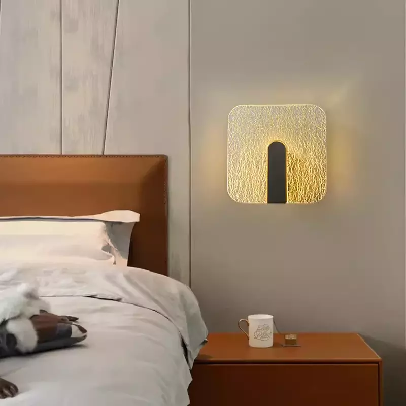 مصابيح حائط LED حديثة من الأكريليك ، مصباح غرفة نوم فاخر ، مصباح حائط سلالم إبداعي ، مصابيح ديكور بجانب السرير