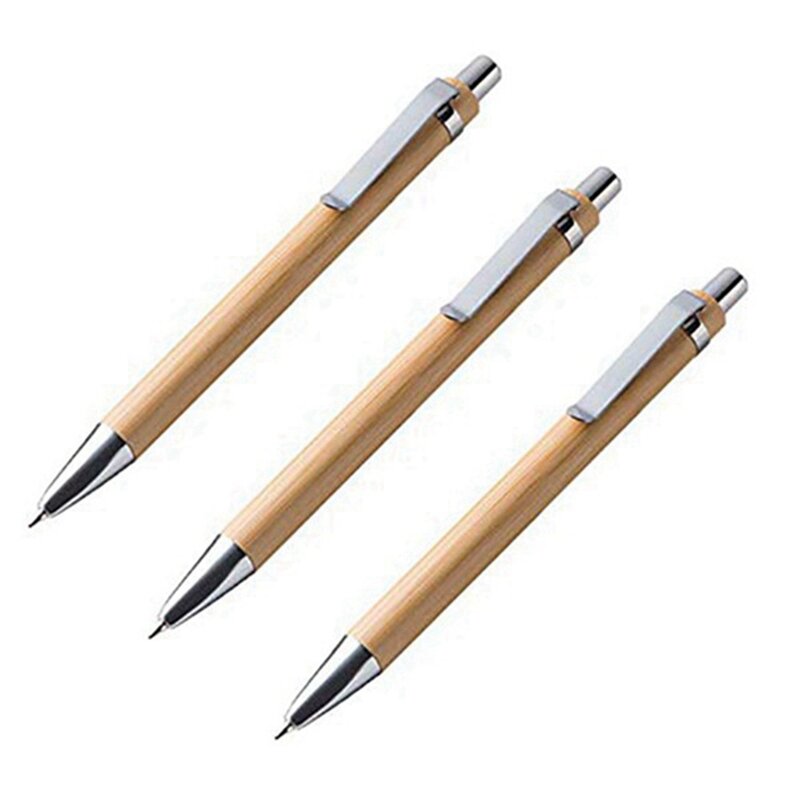 مستلزمات المكتب والمدرسة قلم حبر جاف من الخيزران ، قلم قلم لاصق ، أقلام ولوازم كتابة ، هدايا بالحبر الأزرق والأسود ،