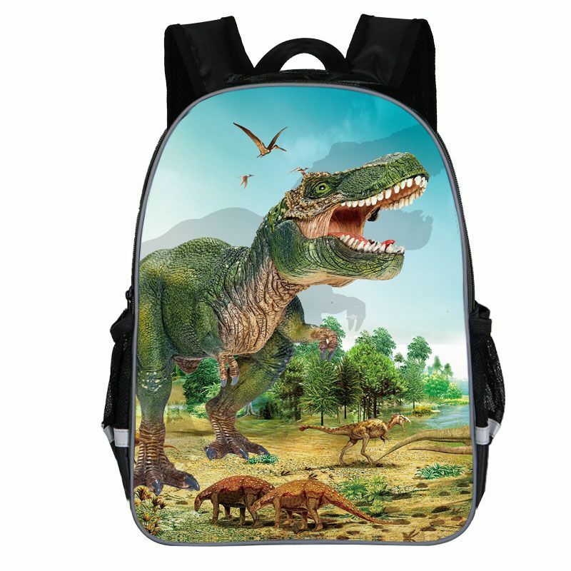 الأطفال جديد ديناصور الكرتون الحقائب المدرسية فتاة الصبي الابتدائية الثانوية حقيبة المدرسة سعة كبيرة