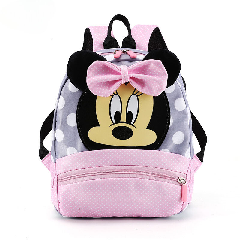 حقيبة ظهر ديزني برسوم كرتونية للأطفال الأولاد والبنات ، حقيبة مدرسية ميني ميكي ماوس ، حقيبة مدرسية جميلة ، هدية أطفال رياض الأطفال