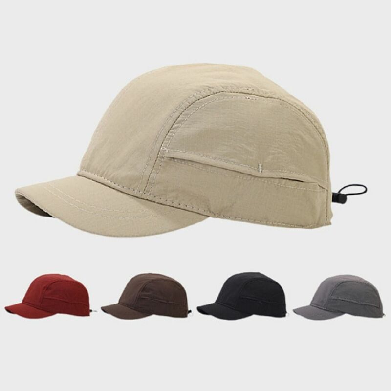 قبعات بيسبول قابلة للتعديل للرجال والنساء ، قبعة أبي جولف بحافة قصيرة ، حماية من الشمس ، سناباك سريع الجفاف ، أزياء قطنية