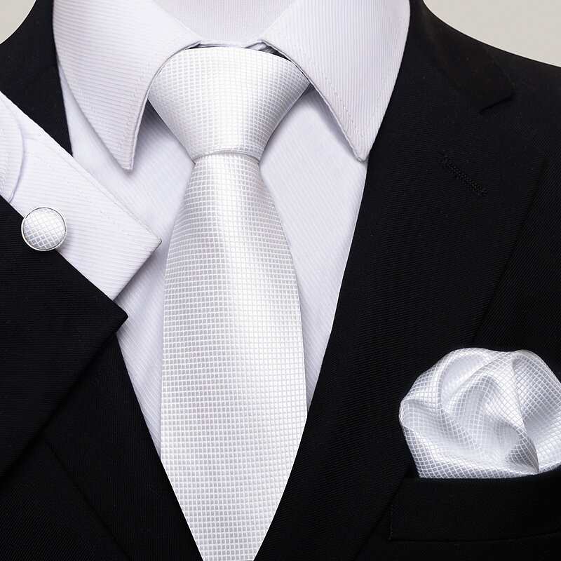 الكلاسيكية أحدث تصميم 65 ألوان التعادل منديل جيب المربعات مجموعة أزرار الأكمام ربطة القوس فيونكة ربطة العنق صندوق مخطط صالح حفلة رسمية