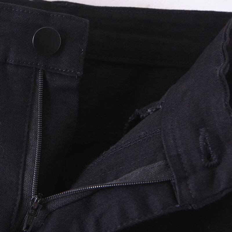 جينز أسود غير رسمي للمرأة مع ساق الشق ، بنطلون متوهج ، ملابس ضيقة ممشوقة منحنية ، نوعية جيدة ، حجم كبير ، خريف ، 2023