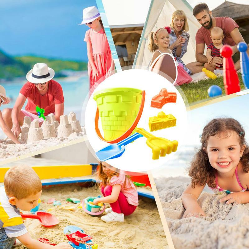 مجموعة ألعاب الشاطئ للأطفال ، دلو رمل ومجموعة مجرفة ، لعبة الفناء الخلفي ، ألعاب خارجية للأطفال الصغار ، مهارات حركية دقيقة ، 5 سنوات