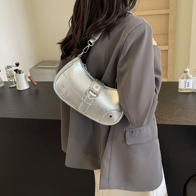تصميم حزام حقائب الكتف تحت الإبط للنساء ، Y2K ، الأزياء الكورية ، اتجاه الإناث ، حقيبة كروس صغيرة ، حقائب يد وحقائب نسائية ،