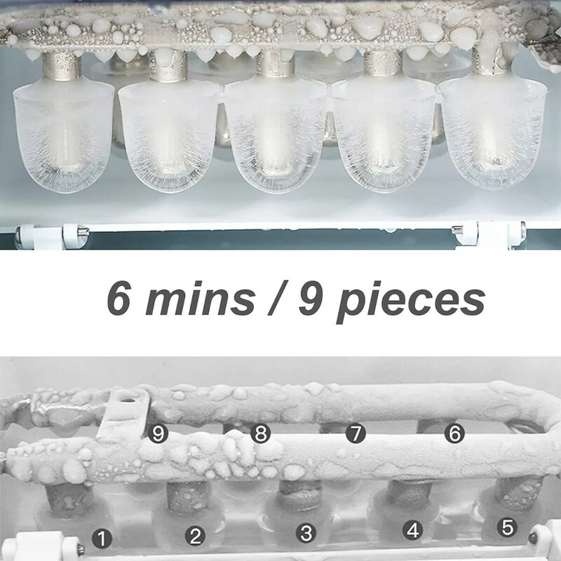 ماكينة تصنيع الثلج كونترتوب المحمولة ، أبيض ، التنظيف الذاتي ، 26.5lbs/24hours ، الولايات المتحدة الأمريكية ، جديد