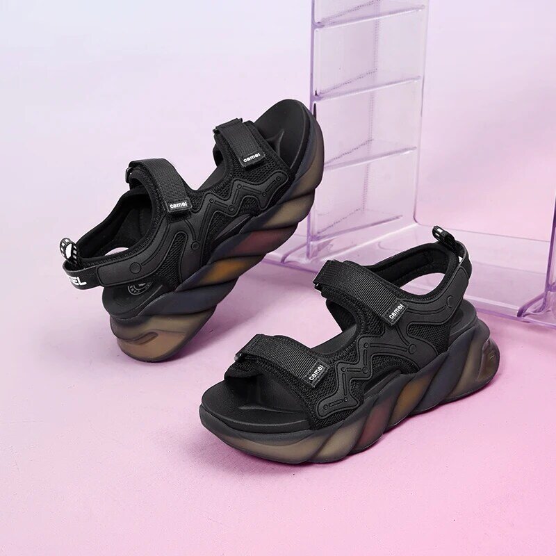 غولدنسميل صنادل مماشي للموضة أحذية النساء في الهواء الطلق المرأة الصيف سميكة سوليد أحذية الشاطئ أحذية نسائية أحذية ماء رياضية