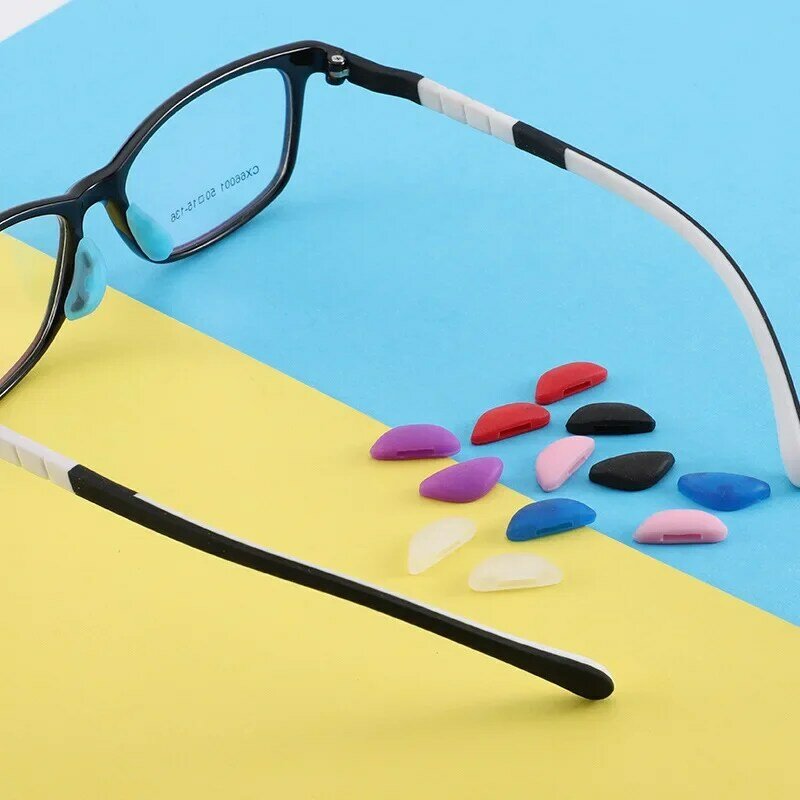 5 زوج/حزمة مكافحة زلة سيليكون منصات الأنف للنظارات دفع على منصات الأنف أداة إصلاح للنظارات الشمسية نظارات اكسسوارات