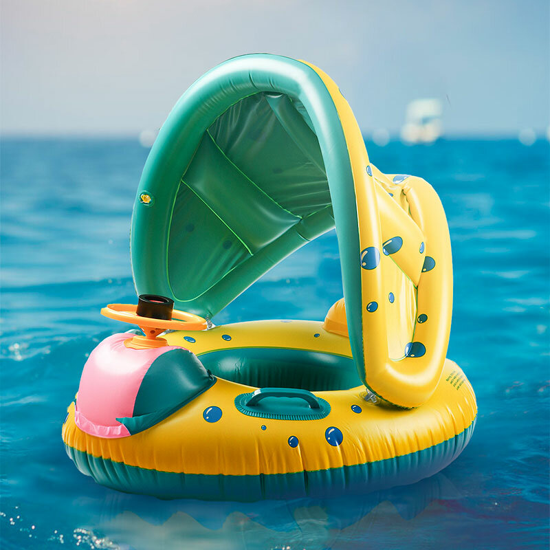 بولي كلوريد الفينيل قابل للنفخ مقبض سميكة المياه قارب مقعد حلقة ، المظلة الأطفال ، السباحة الدائري ، عجلة القيادة ، سيارة