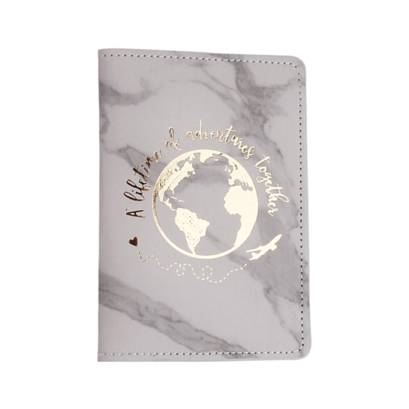 أغطية جواز سفر العروس من جلد البولي يوريثان، هدية حامية للبطاقات للنساء والرجال