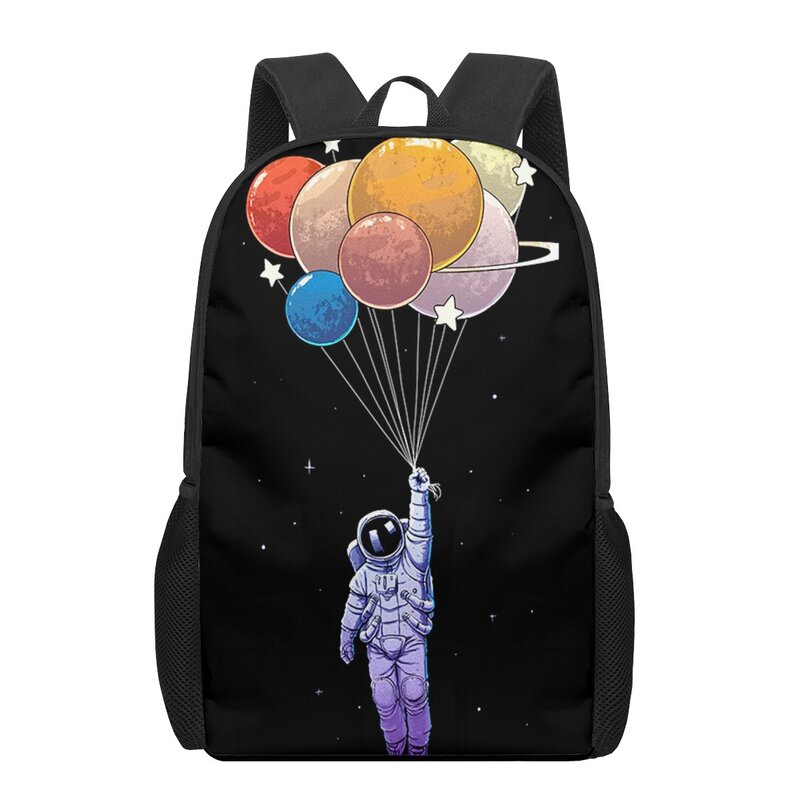 الإبداع الفضاء رائد الفضاء الكون الحقائب المدرسية للبنين بنات ثلاثية الأبعاد طباعة حقائب مدرسية للأطفال حقيبة رياض الأطفال على ظهره الرجال
