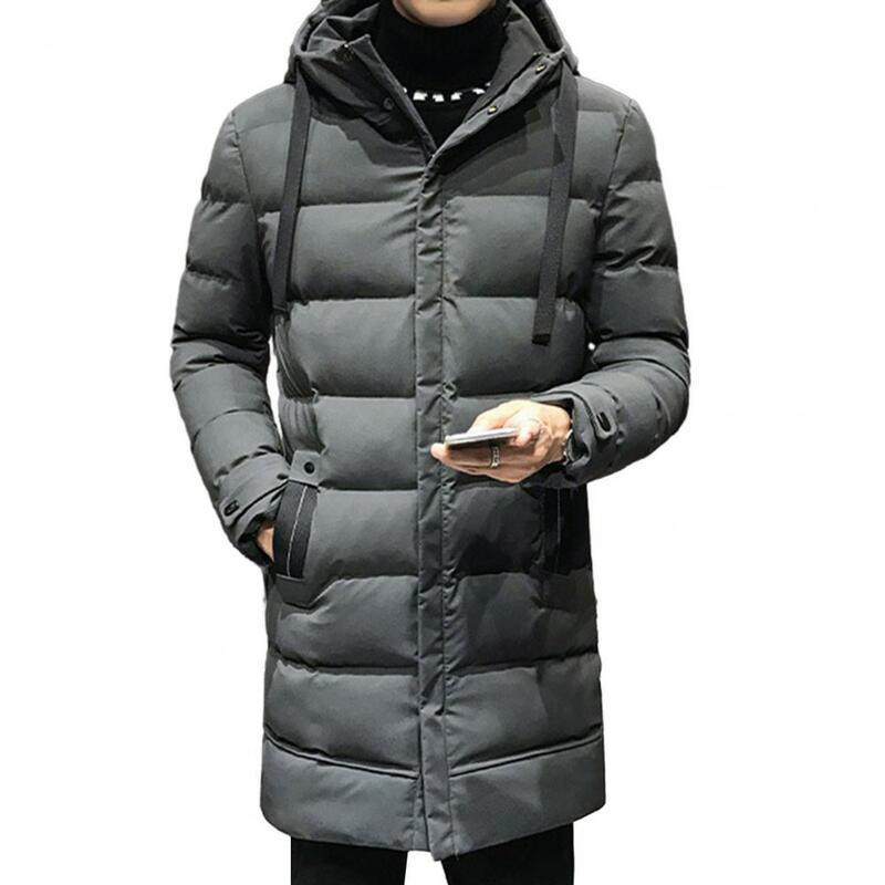 معطف باركا للرجال بدفء مثالي مع غطاء رأس ومعطف قطن وحماية من الرياح للثلج في الهواء الطلق والشتاء