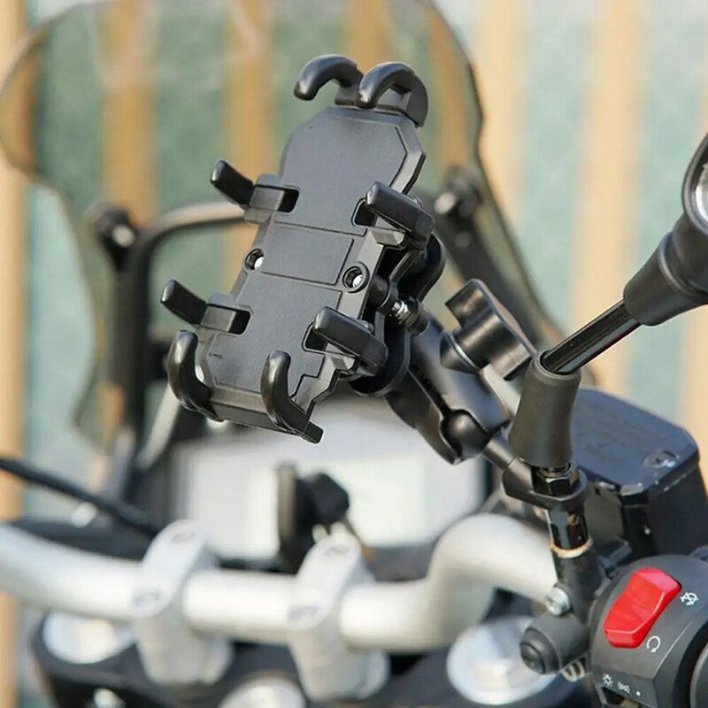 دراجة نارية حامل هاتف المحمول دراجة ركوب قوس لتحديد المواقع والملاحة جبل المقود/الجانب مرآة الوقوف
