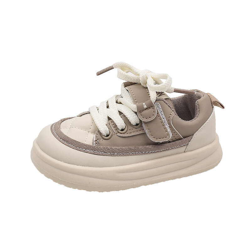 أحذية رياضية جلدية غير رسمية للأطفال ، أحذية للأولاد والبنات ، نعل ناعم ، جديد ، خريف ، 2023