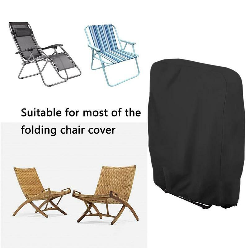 كرسي قابل للطي غطاء غبار في الهواء الطلق حديقة الكراسي التخزين حامي أثاث الفناء مقاوم للماء غطاء مقعد الغبار