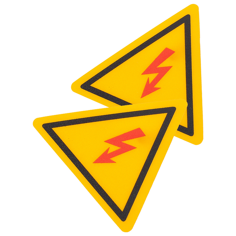 ملصق شعار تحذيري عالي الجهد ، علامة خطر ، ملصقات تحذير للأجهزة الكهربائية ، ملصقات 2 من لوحات الأجهزة الكهربائية