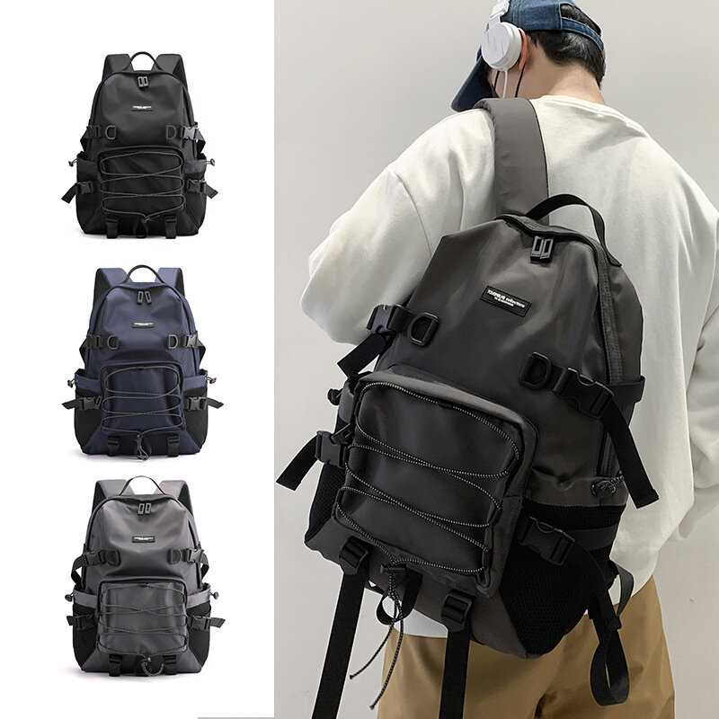 حقيبة ظهر كورية جديدة عصرية ذات سعة كبيرة حقيبة مدرسية للطلاب حقيبة ظهر ضد السرقة خارجية