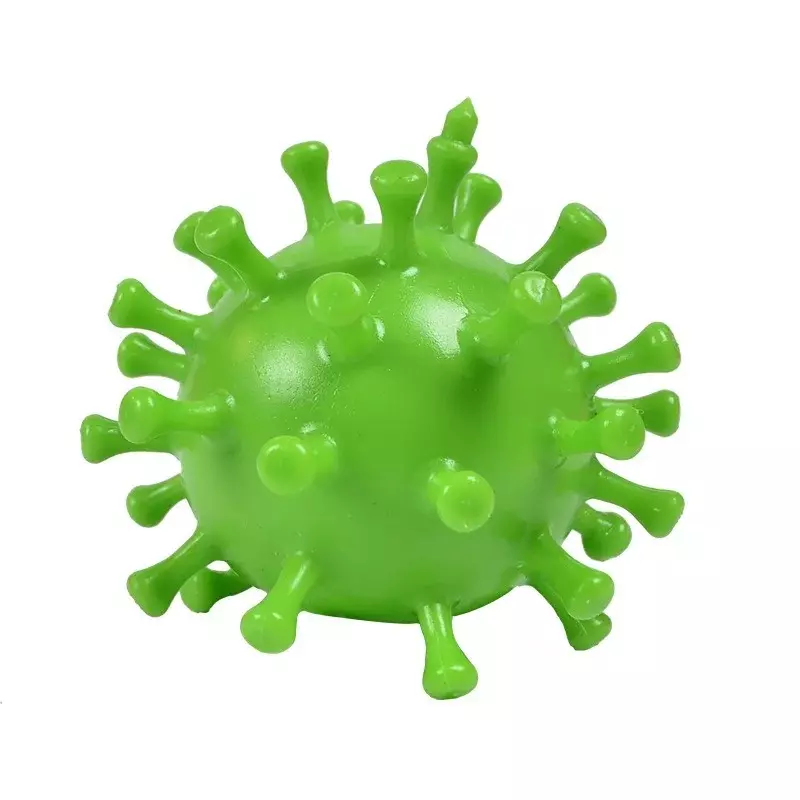 8 سنتيمتر قطر محاكاة فيروس شكل الملونة الكرة تدليك اسفنجي الكرة الاطفال الكبار مكافحة الإجهاد الضغط اللعب