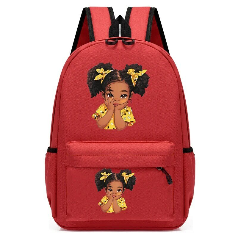 حقيبة ظهر متعددة الألوان للأطفال ، حقيبة مدرسية لرياض الأطفال ، حقيبة كتب فتيات إناث جميلة ، حقيبة ظهر مدرسية للسفر ، سوداء